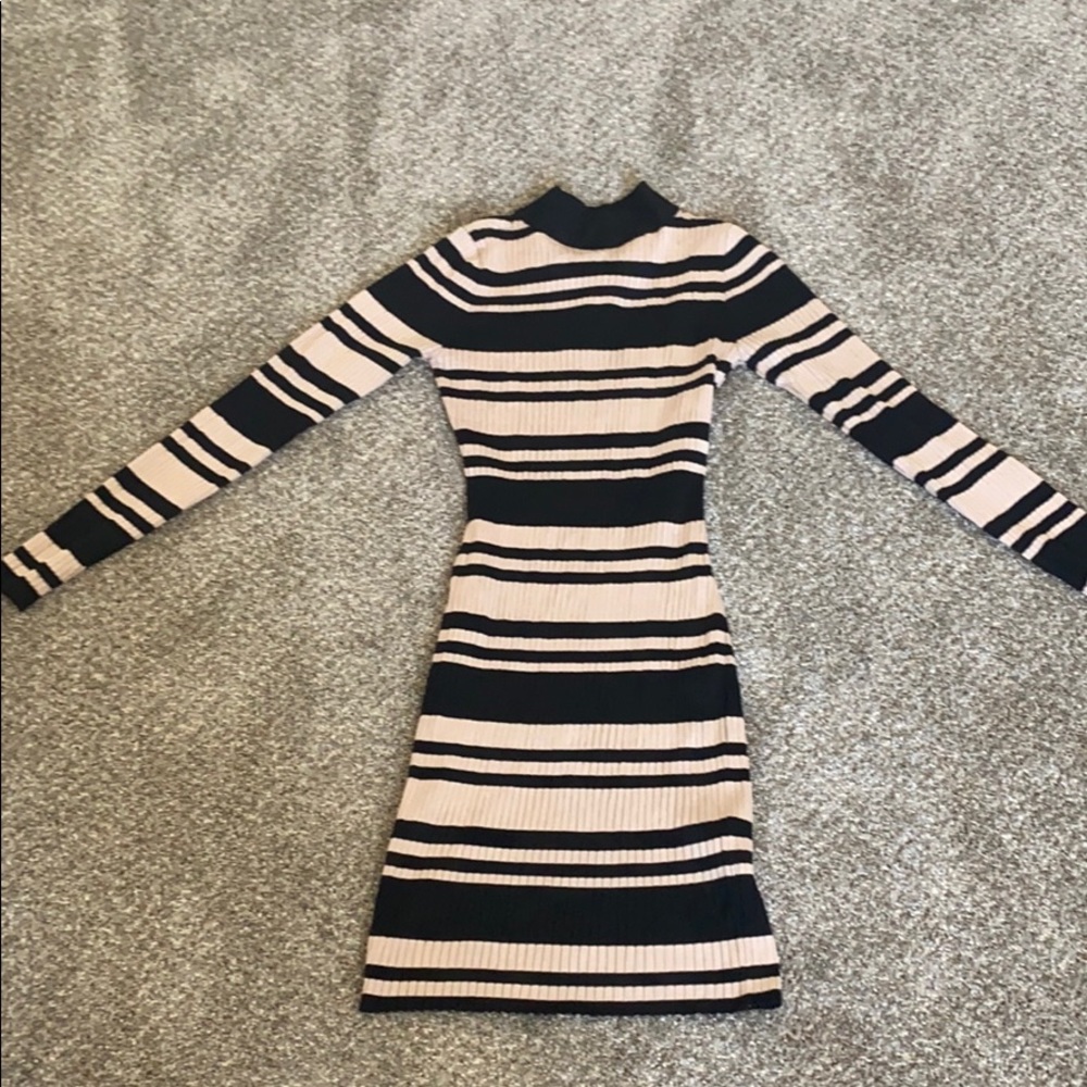Fitted sweater dress